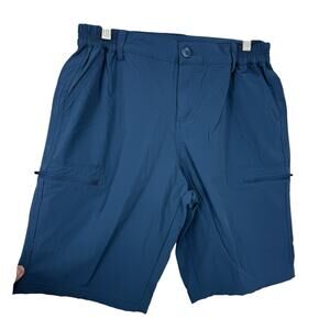 Willit Shorts Men size Medium Blue Nylon 10" Inseam Lightweight Cargo